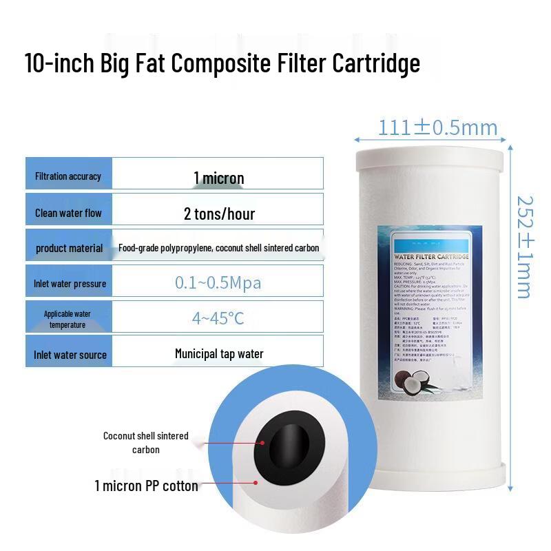ZhiShi Whole House Pre-Filter Composite Cartridge