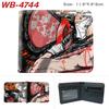 Chainsaw Man Anime Wallet Portable Large Capacity Full Color Folding Leather Purse Unisex Coin Bag