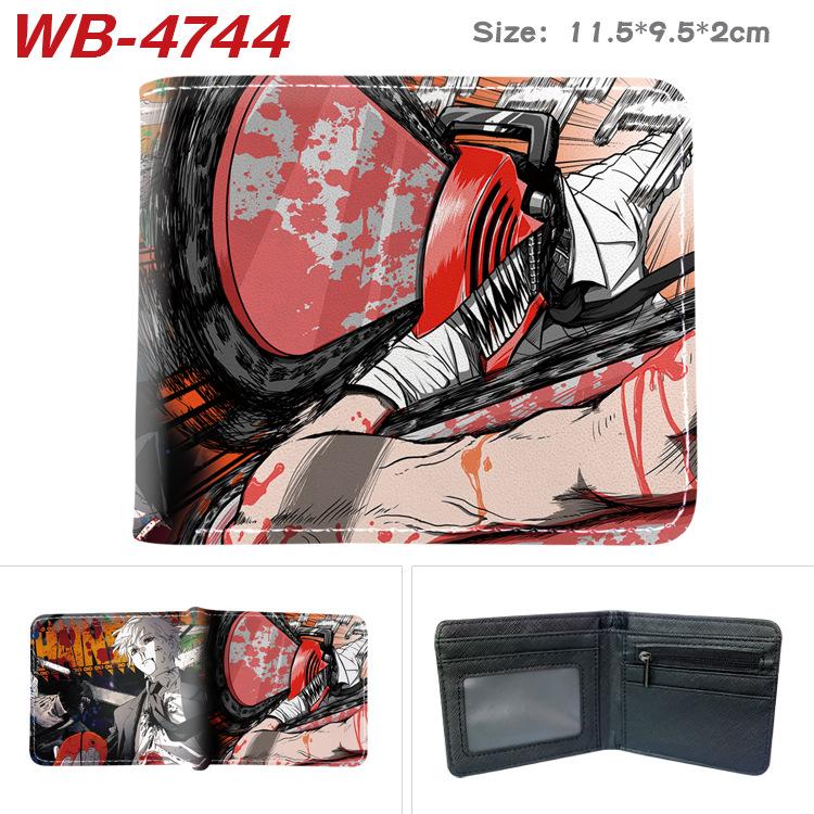 Chainsaw Man Anime Wallet Portable Large Capacity Full Color Folding Leather Purse Unisex Coin Bag
