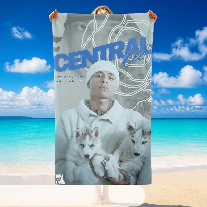 Central Cee Beach Towel, Soft Large Absorbent Towel For Beach Swimming Pool Travel Vacation