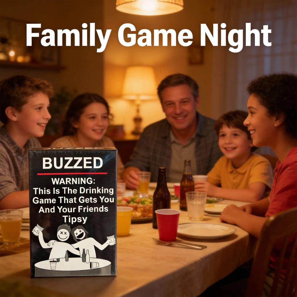 Buzzed English Version Adult Drinking Card for Friends Parties Game Nights