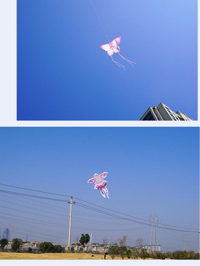 2026 Retro Bamboo Stick Parent-Child Butterfly Kite, 60cm/80cm - Dance Decoration Props