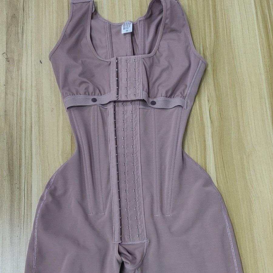European Women's 7-Steel Boned Body Shaping Bodysuit with Crotch Opening – Slimming, Postpartum Buttocks Lifting Underwear
