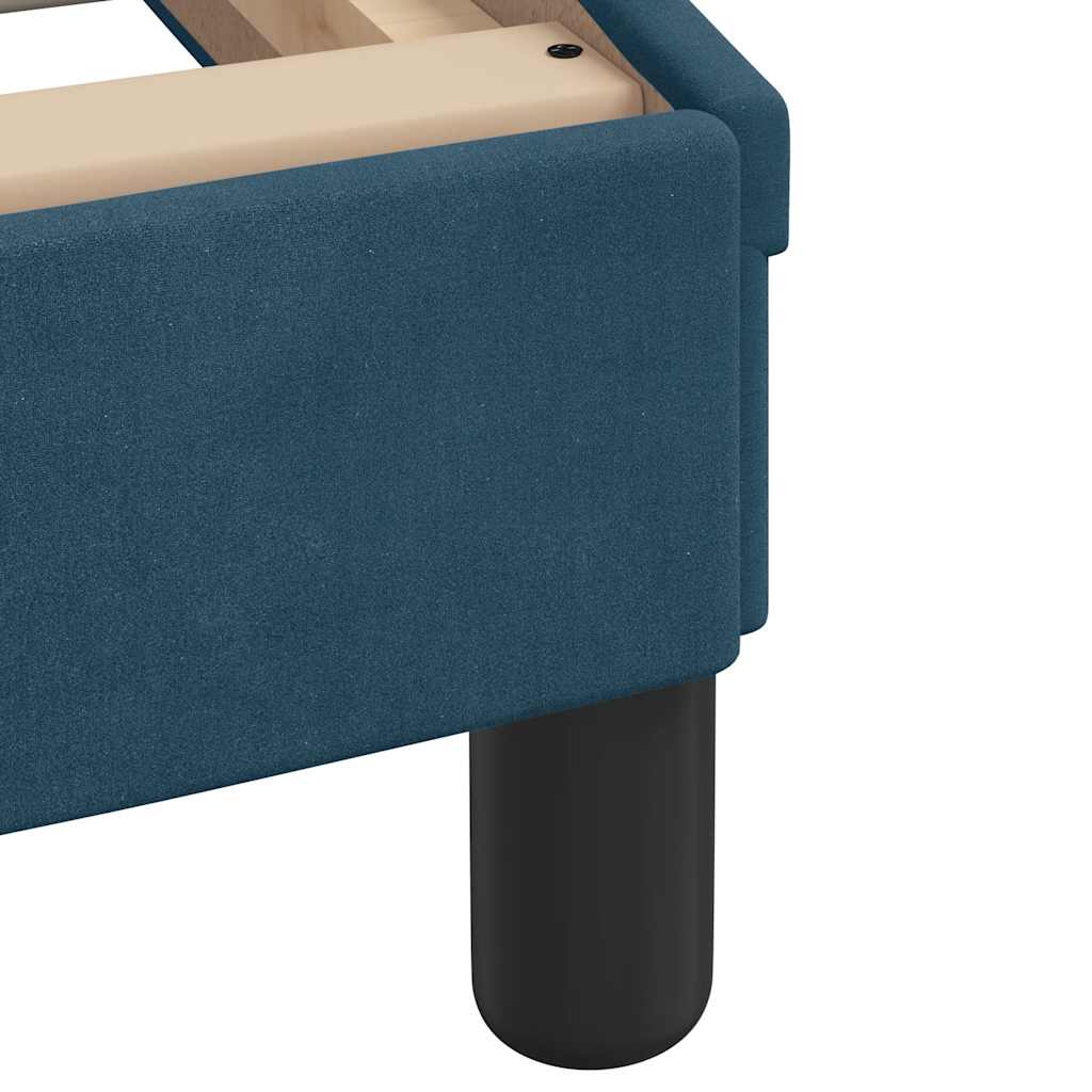 Bed Frame without Mattress Blue 180x200 cm Velvet