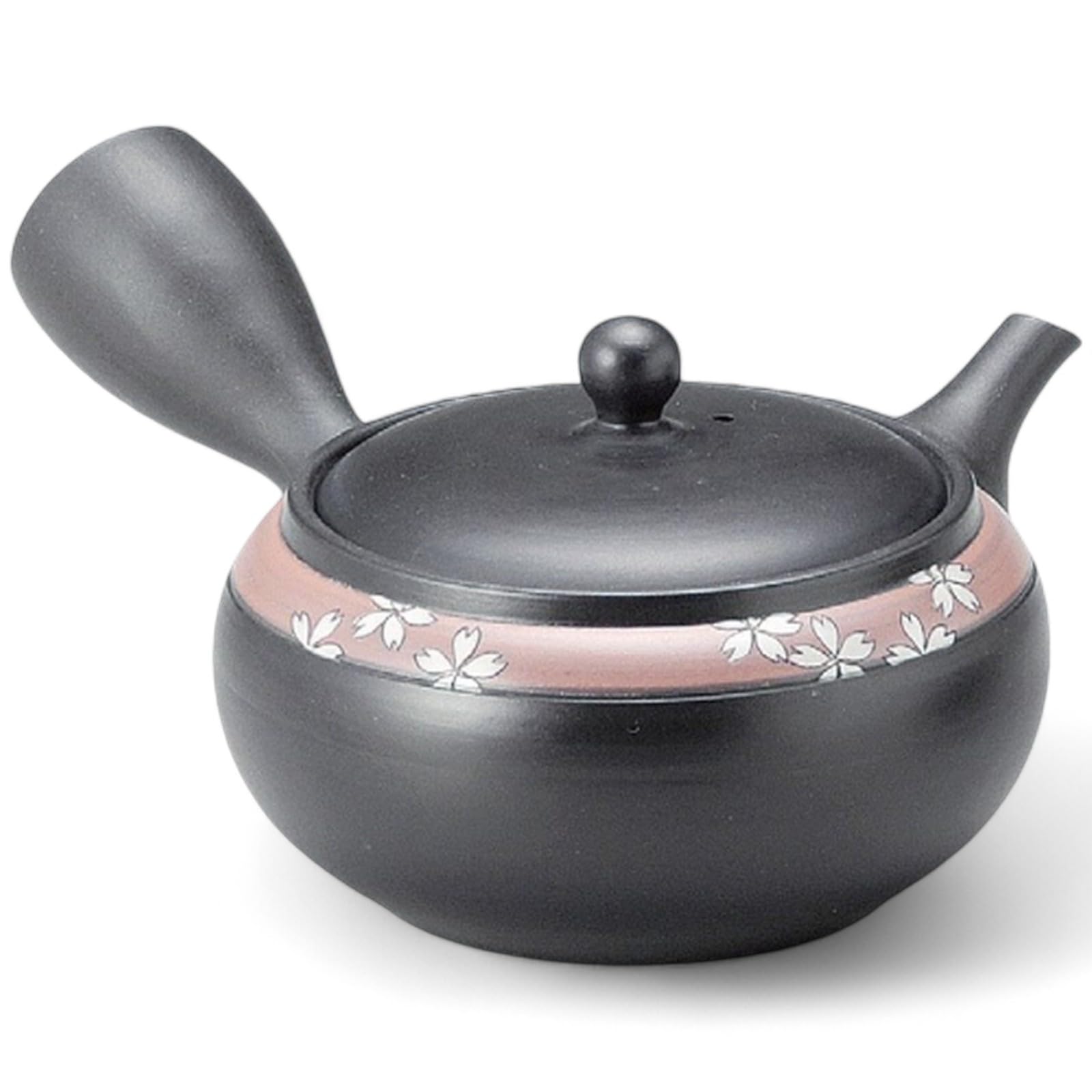 

J-kitchens Tokoname Ware Green Tea Pot with Wide Ceramic Mesh, Teapot with Strainer, 350cc, Made in Japan