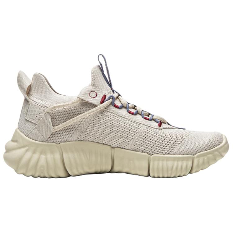 Li Ning Goku Dämpfung Abriebfest Niedrige Freizeitschuhe Herren Mondlichtgrau AGLW097-5