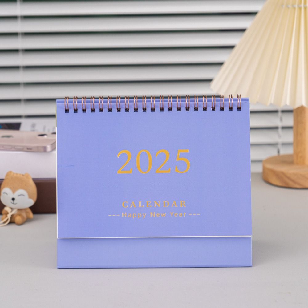 Creative 2024-2025 Calendar 2025 Standing Flip Calendar Simple Time Manegement Organizers  Gifts