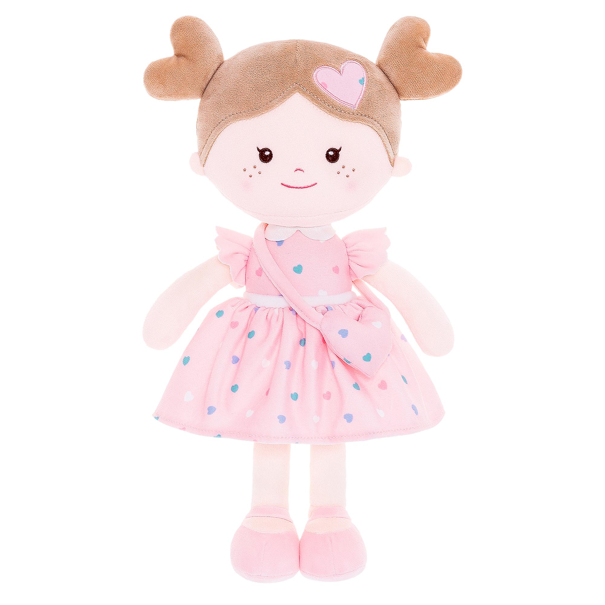 

Мягкая кукла Baby Girl Gifts Milly Heart Series для первого подарка на день рождения малыша 30 см розовый