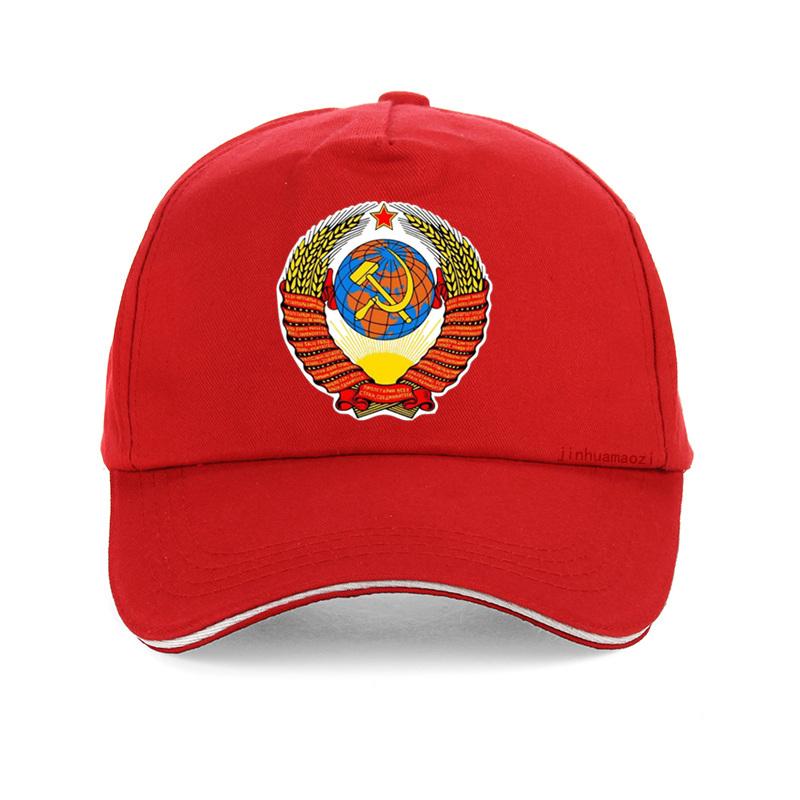 Russia Ussr Flag  cap CCCP print Baseball cap Unisex Women USSR Soviet Union Unisex 100% Cotton bone adjustable snapback hat