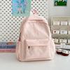 School bag new high value fresh sweet candy color backpack junior high school students lightweight travel backpack