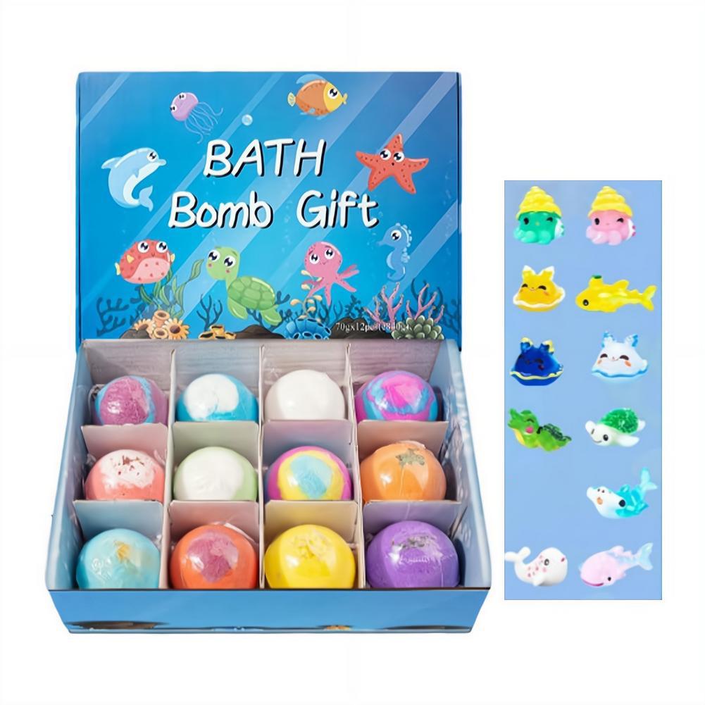 Kids Bath Ball Set Funny Kids Bath Salt Ball Surprise Bubble Bath Creative Home Bath Accessories Gifts For Dry Skin Moisturize