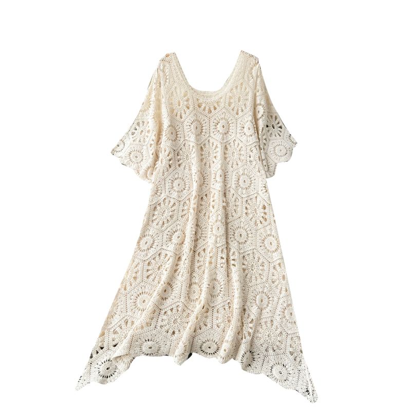 Age-Reducing Wear Hollow Dress Niche Style Casual Crocheted
