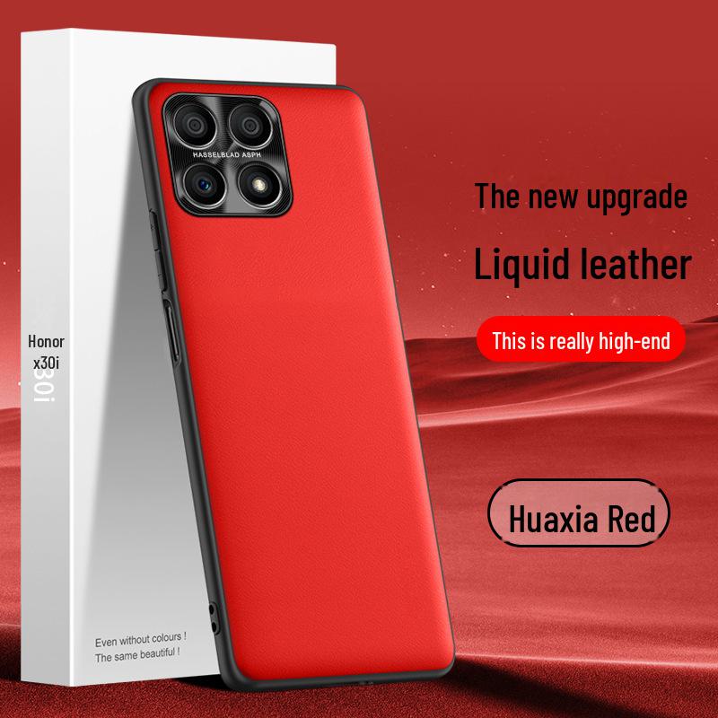 Honor X30i Mobile Phone Liquid Leather Case, Durable and Protective Against Falls and Stains. One-piece Design, Ready To Ship.