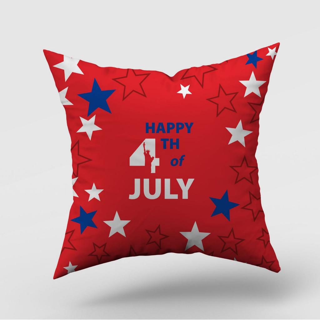 New American Independence Day Pillow Cover American Logo Outdoor Home Decoration Pillow Cushion Cover