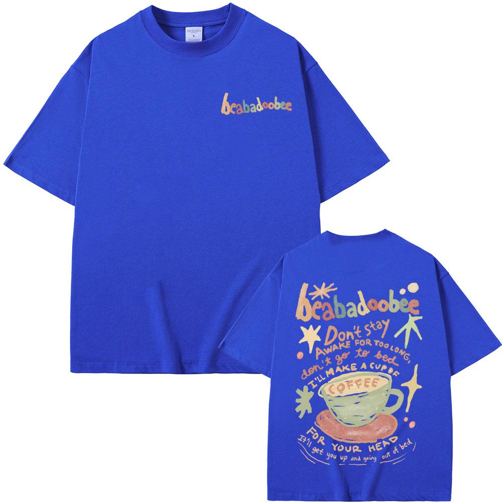 Beabadoobee Graphic Print T-shirt Men Women Fashion Vintage Oversized T Shirts Unisex Casual Pure Cotton Tshirt Y2k Streetwear