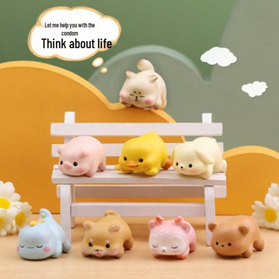 DUDU Cute Pet Zoo Pendant Plush Blind Box Toy for Children & Students by Xiaohongshu.