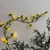 Bendable LED Rattan String Lights with Butterflies & Leaves for Wall Decoration