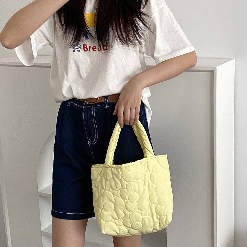 Newest Autumn And Winter Shoulder Bag Space Cotton Handbag Lady Leisure Down Messenger Bag Sweet Japanese Cute Shopping Bag