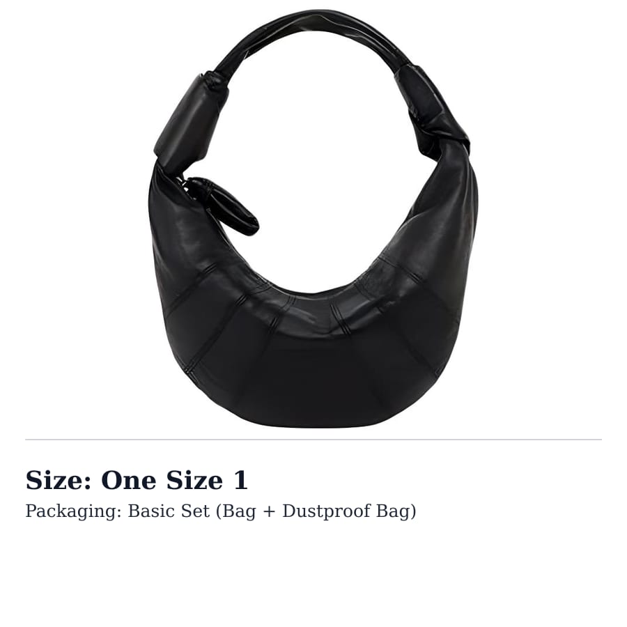 Lemaire Croissant Lambskin Shoulder Bag Mini Women's Black BG0125-LL095-BK999