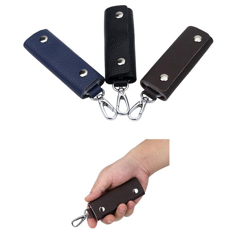 Men's Business Leather Key Case Waist Hanging Key Chain Household Large Capacity Female Fashion Multi-function Car Lock Key Bag