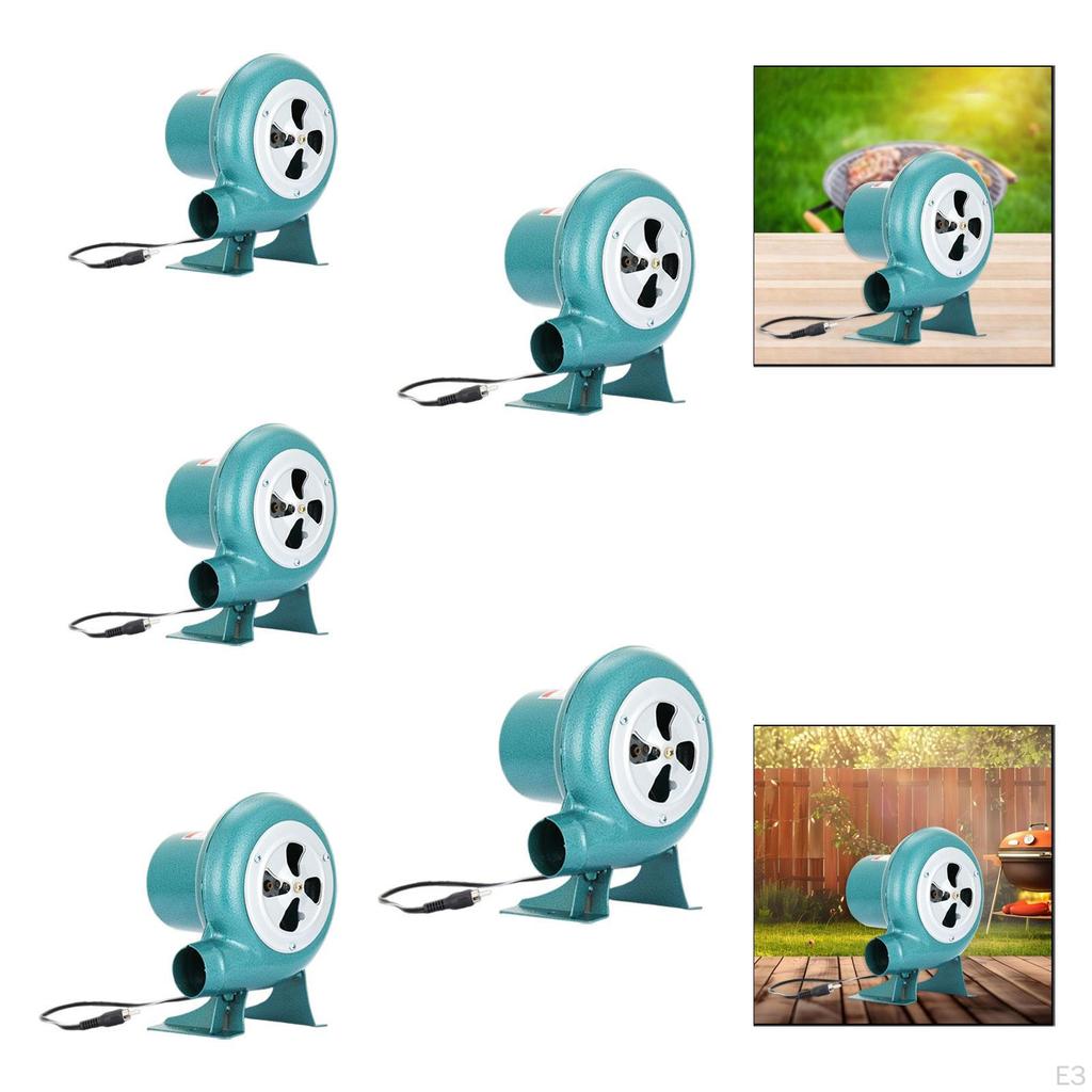 Ventilatore, Versatile e Portatile 12V Aria per Barbecue con Velocità Regolabile Cottura all'Aperto.