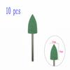 6pcs/10pcs Silicone Rubber Dental Polishing Polisher Grinders Nail Drill Bits for Electric Manicure 2.35mm Shank