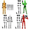 3d Printed Lucky Articulated Doll Toy For Emotional Visual And Intellectual Development Red With 3 Hand Types And 4 Weapons