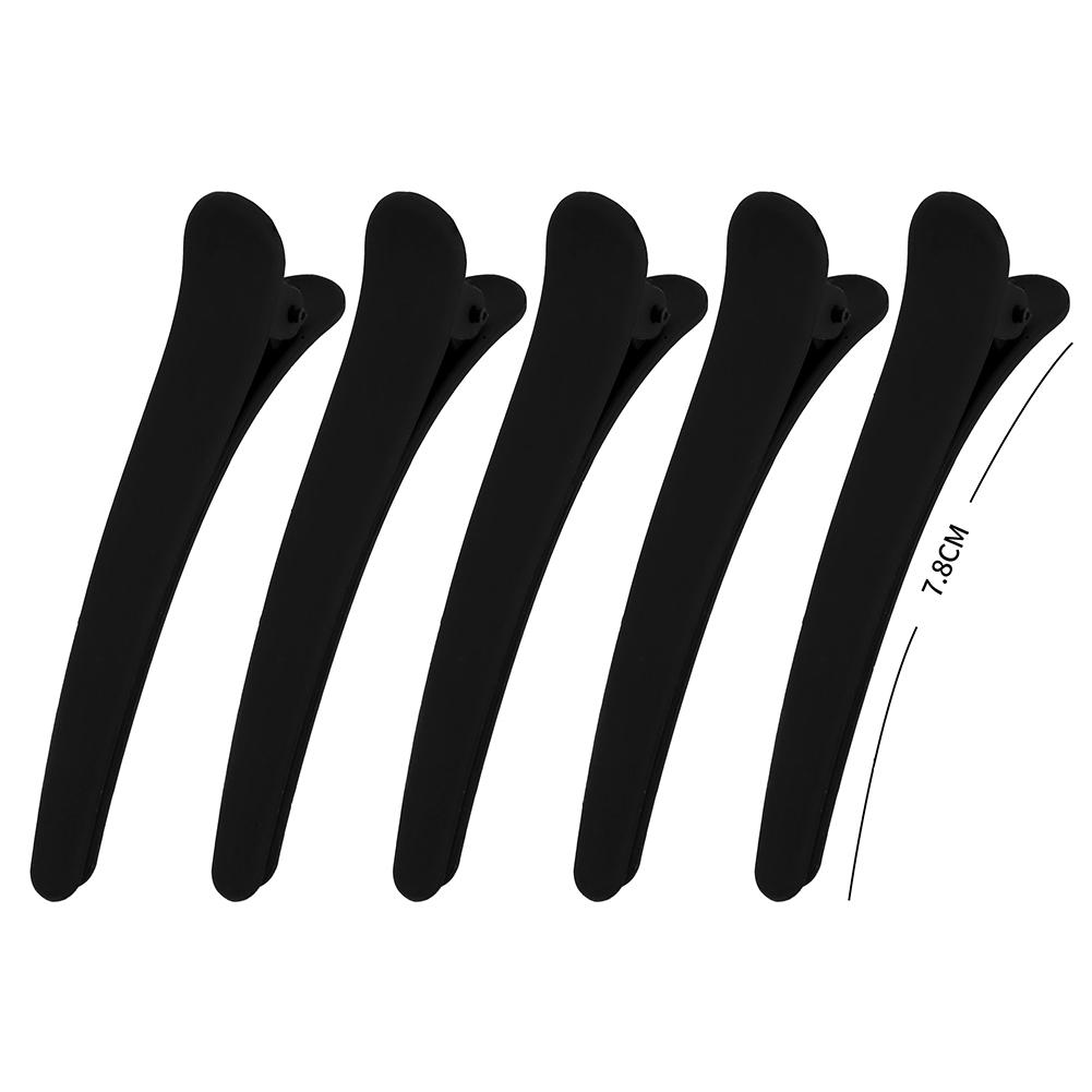 

5 шт. Черные матовые заколки для волос с напылением, бесшовные зажимы для челки, простые заколки для волос, головные уборы, аксессуары для волос для женщин 7.8cm
