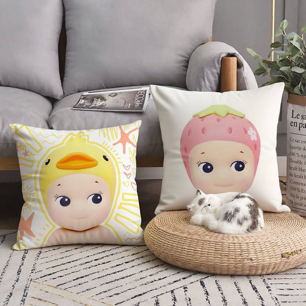 Cute E-elemental Kawaii Pillow Case Home Decor Throw For Sofa Bed Car Room Decor Gift Idea