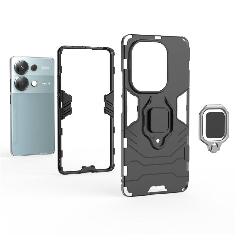 For Xiaomi Redmi Note 13 Pro 4G Case Anti Shock Kickstand Magnet Armor Phone Cases for Redmi Note13 Pro 13Pro 4G Back Cover