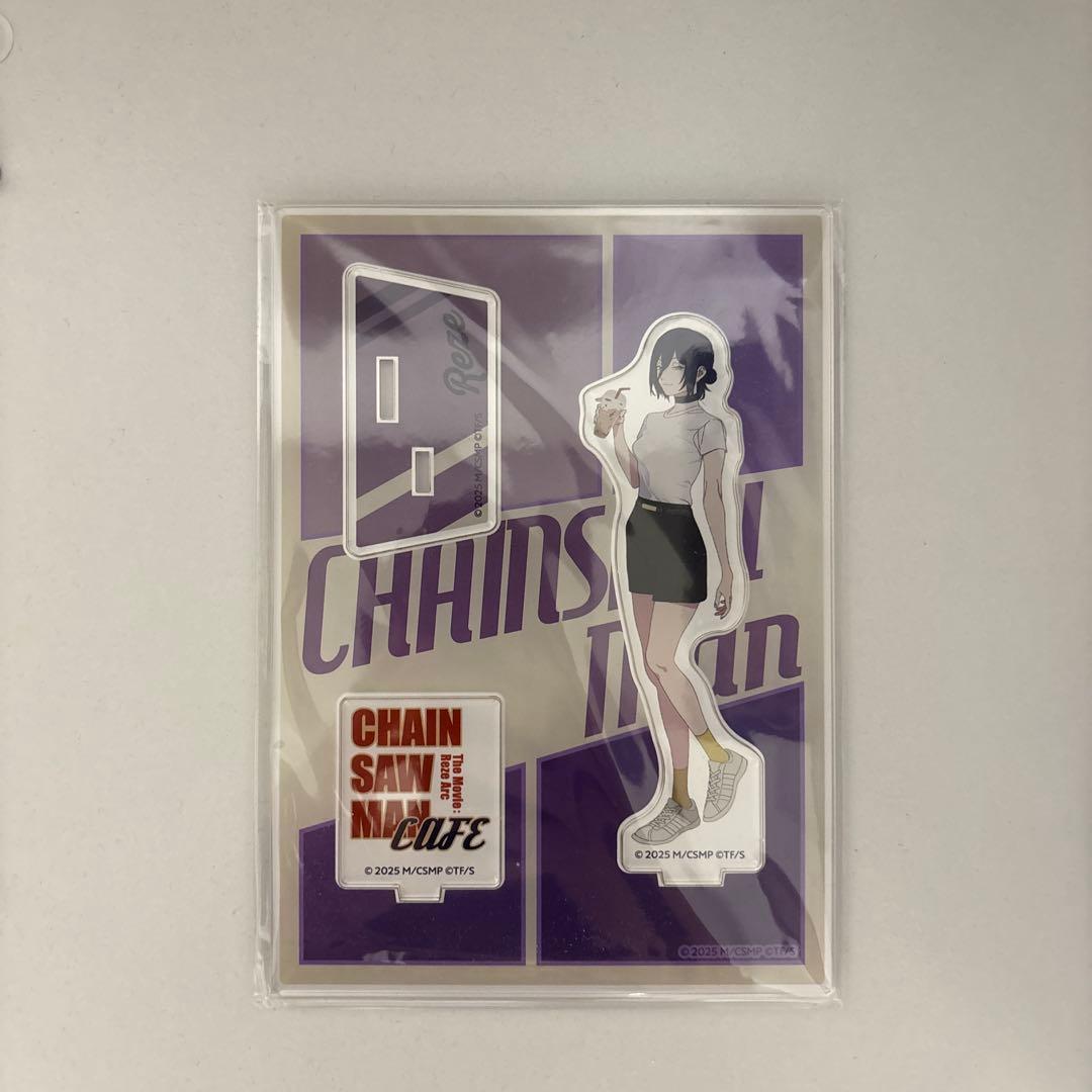 Used Reze Chainsaw Man Cafe Acrylic Stand Unopened Product