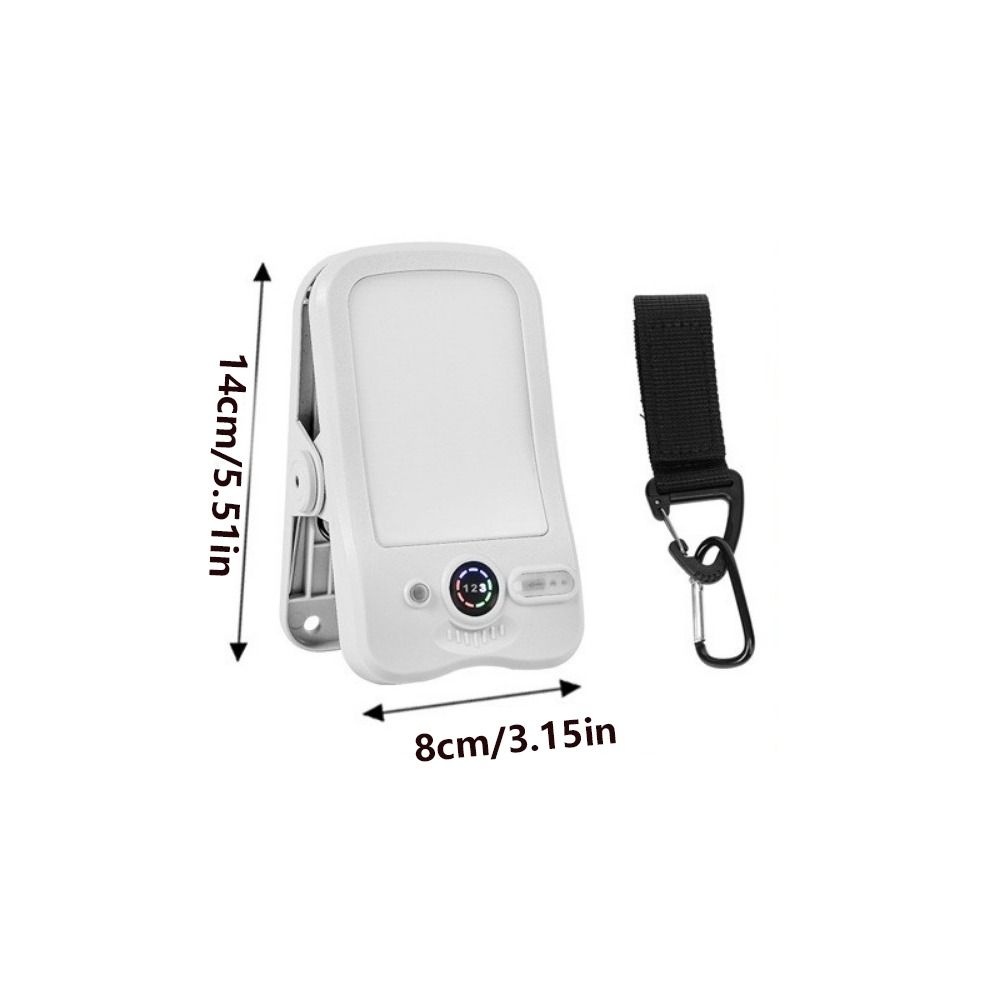 Digital Display Solar Camping Clip Light Long-Lasting Lighting Ultra Long Endurance Portable Camping Light Rechargeable