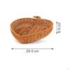 Fruit Shaped Woven Basket Artisanal Appearance Heart Tray MultiFunctional Imitation