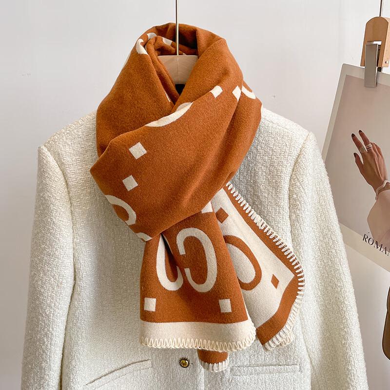 

Liangsu Life Letters Double-Sided Faux Cashmere Scarf & Shawl