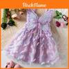 Butterfly Princess Dress For Girls With Cotton Blend Fabric Summer Child Gown