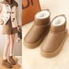 22. Snow boots, new non-slip winter warmth, fleece thickened, classic short snow cotton boots, cotton shoes