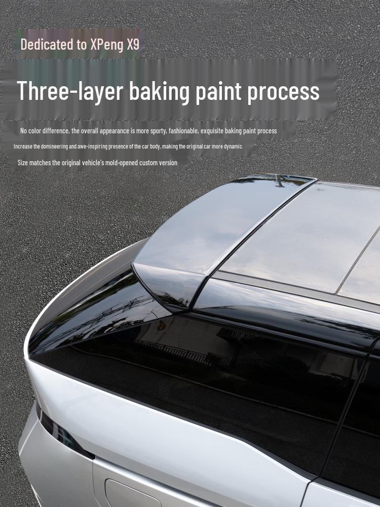 Xpeng Rear Spoiler: No-Drill Wind Deflector & Sports Spoiler for Car Exterior Decoration.