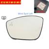 Auto Side Door Heated Convex Rearview Car Mirror Glass With Blind Spot For CITROEN C3III C4 CACTUS OPEL CORSA F PEUGEOT 208 2008