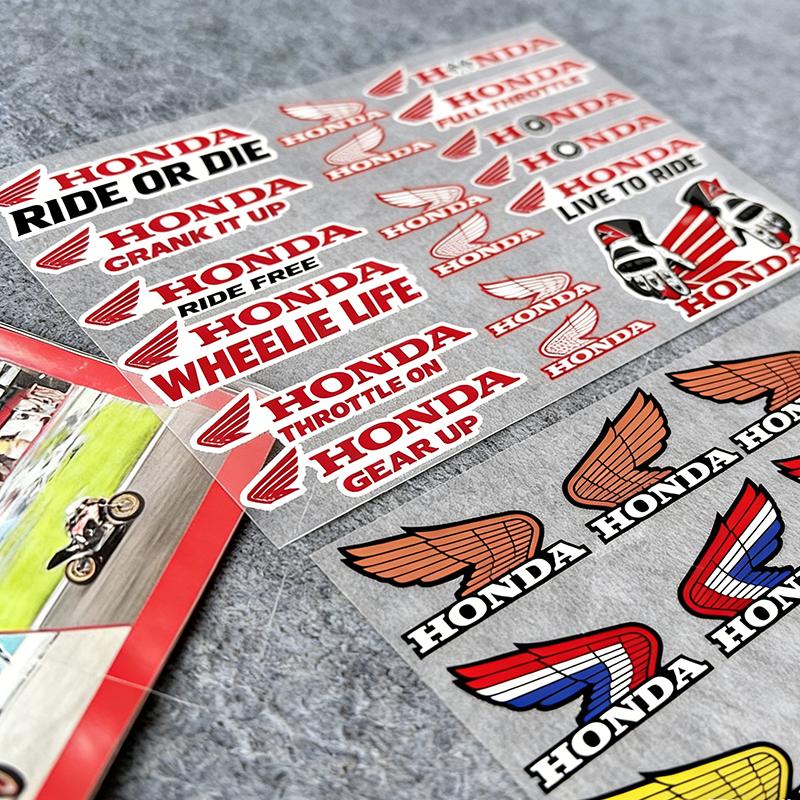 AQZ1 Cool Rider for Honda Stickers Moto Sticker Auto Body Bumper Windows Motorcycle Laptop Walls Vinyl Decal Car Tuning Accessories