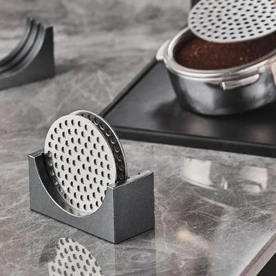 51/53/58mm Držák sítka kávového filtru Kovový Úložný stojan na kávové filtry Základna pro bar Kavárnu Espresso Portafilter Příslušenství