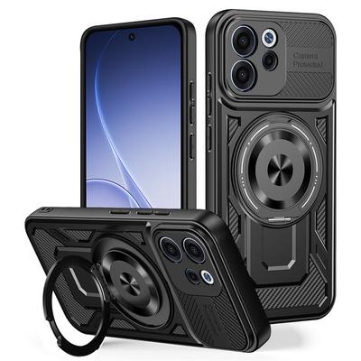 Applicable To OPPO Reno15Pro Excellent Armor Magnetic Mobile Phone Case Realme15Pro Bracket Anti-drop Protective Case G04