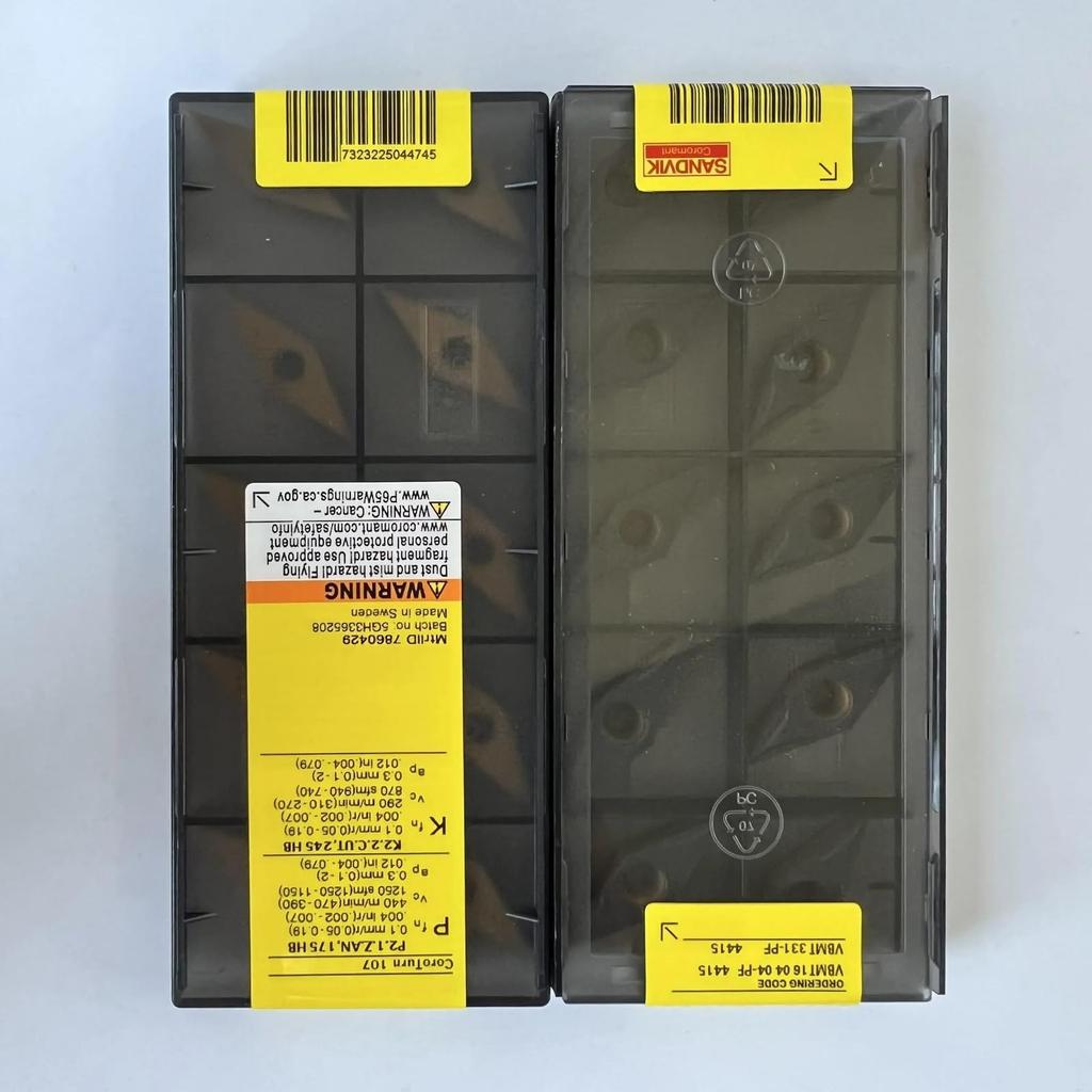 Original Sandvik / VBMT160404-PF 4415  / CNC Lathe Carbide Blade 10 PCS
