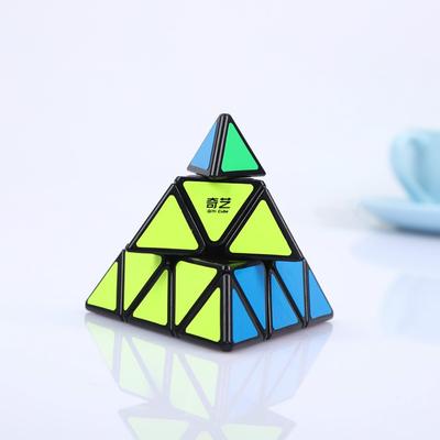 Schwarze Version Speed Cube Puzzle Qiyi Qiming 3x3x3 Pyramide Professionelle Glatte Drehung Dreieck Zauberwürfel Lernspielzeug 