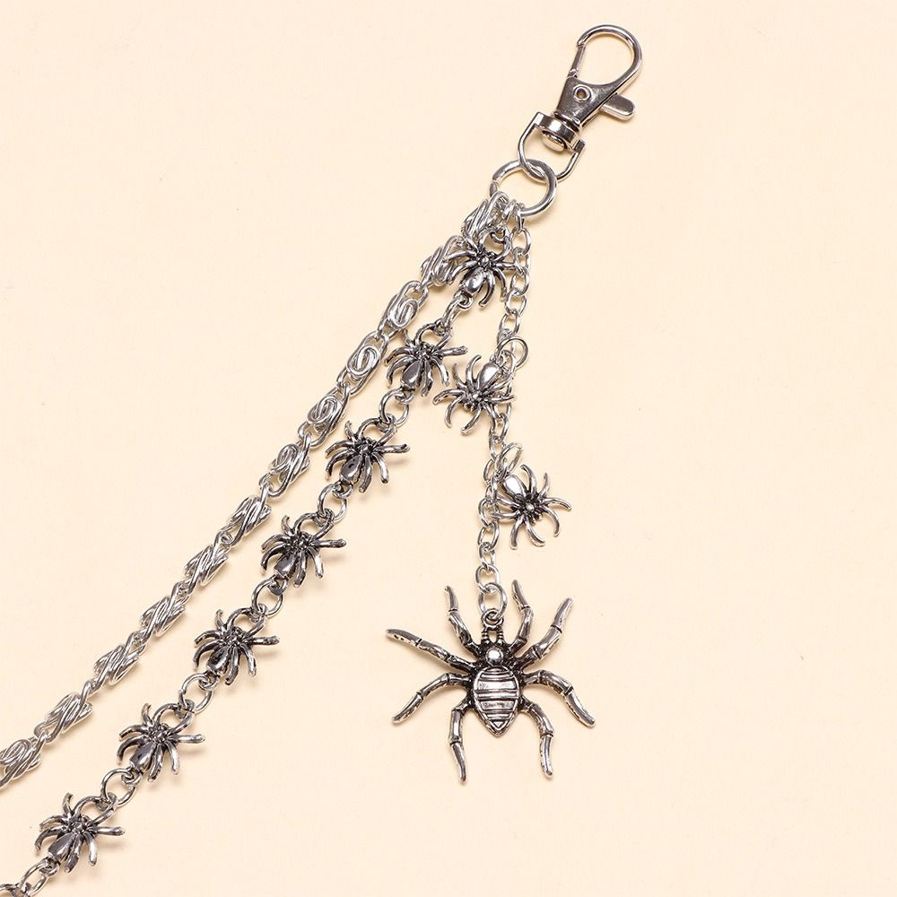 Corrente Decorativa de Calças de Metal Punk Rock Chaveiro Corrente Joia Corrente de Cintura para Jeans Mulheres Homens