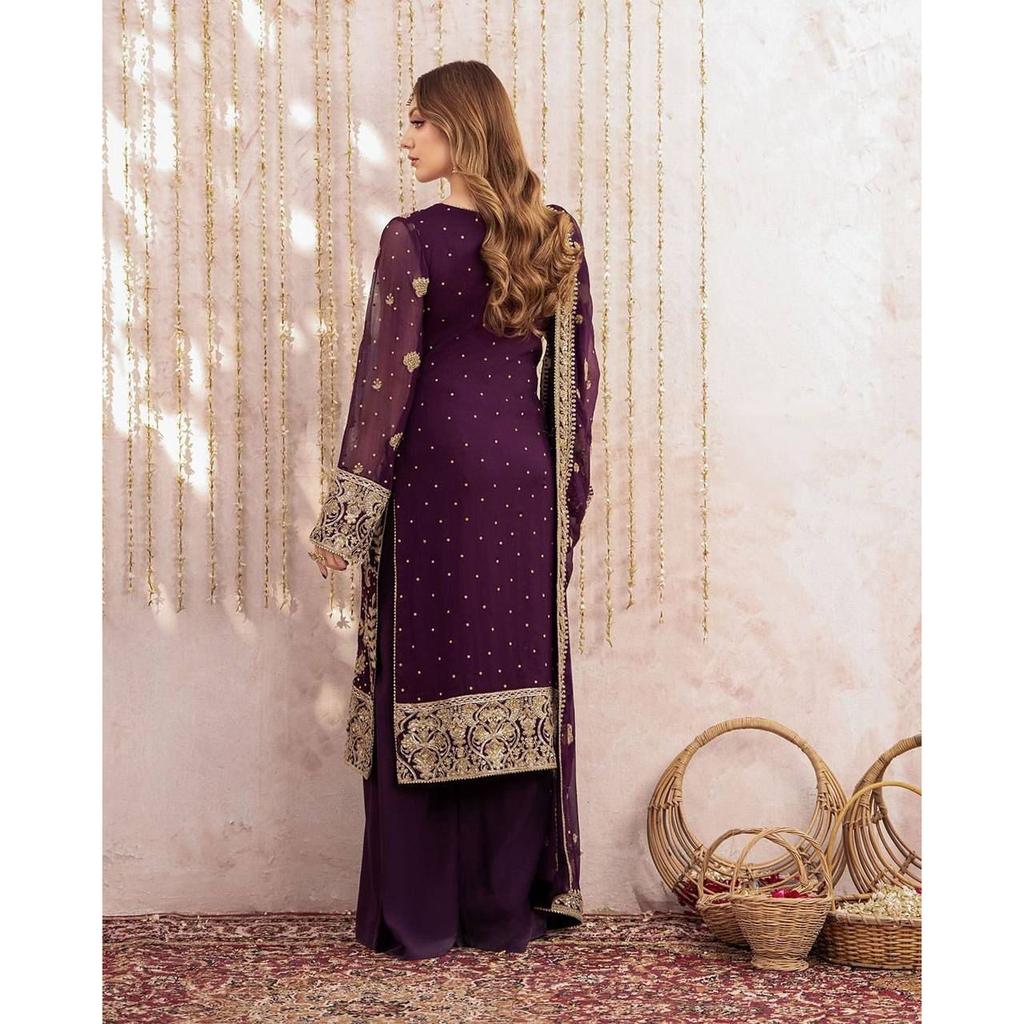 Pakisatni Bollywood Ethnic Salwar Kameez Desigenr Wedding Wear Palazzo Suit