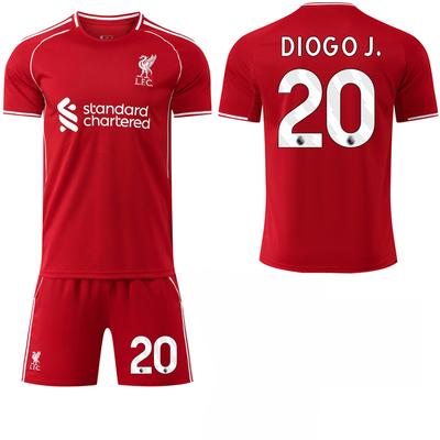 2025-26 Liverpool domácí dres #11 Jota #11 Salah #7 Wirtz Fotbalové dresy