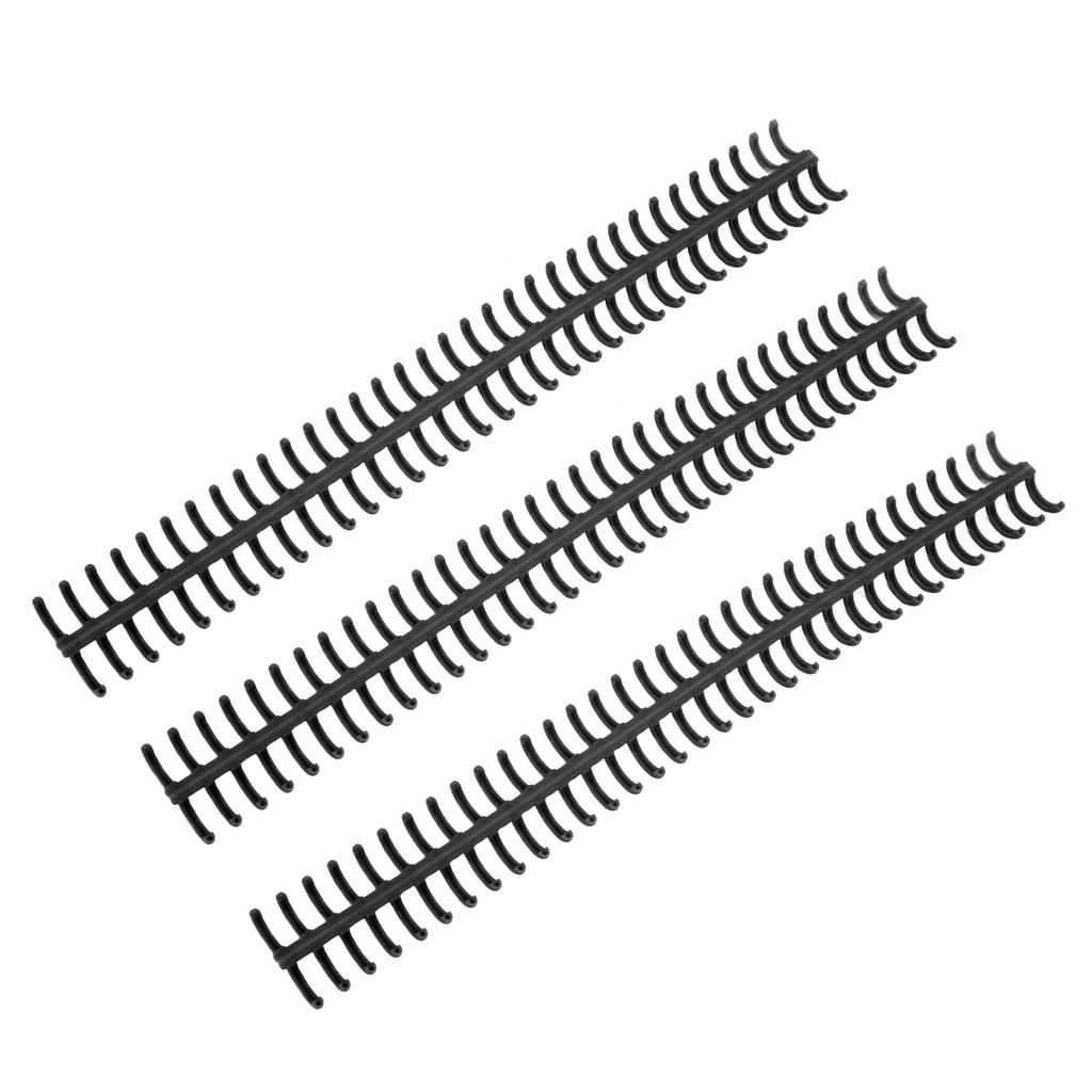 10PCS 34 Hole Binding Spine Plastic Split Loose Leaf Rings Detachable Binding Loop 12mm Diameter