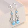 Lindon Copper Alloy Zircon Earrings Drop Earrings For Women Wedding Party Gifts
