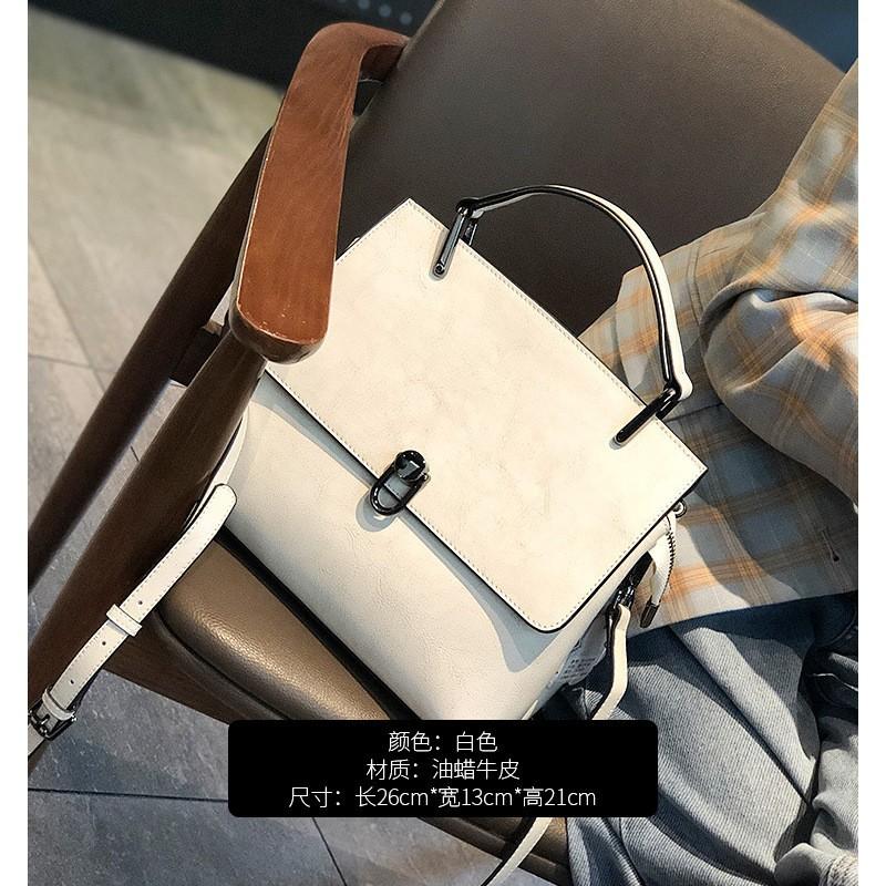 

New Cowhide Bags, High-end Fashion Handbags, Women s Genuine Leather Bags, Live Streaming Rooms, Internet Famous Crossbody Shoulder Bags белый