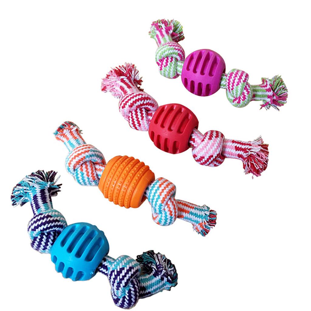 Braid Rope Ball Pet Dog Chew Pull Toy Aggressive Chewers Tooth Cleaning Pet Toy